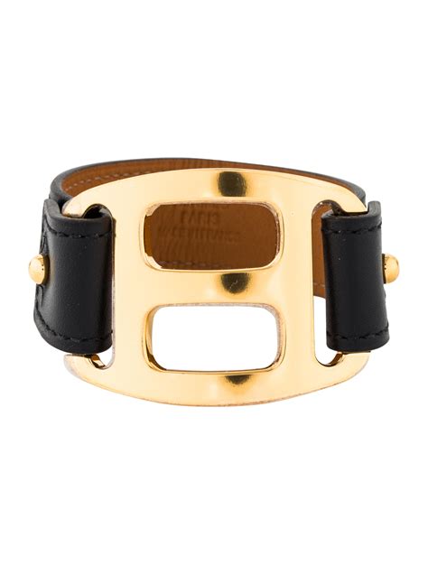 hermes leather cuff bracelet|Hermes leather wrap around bracelet.